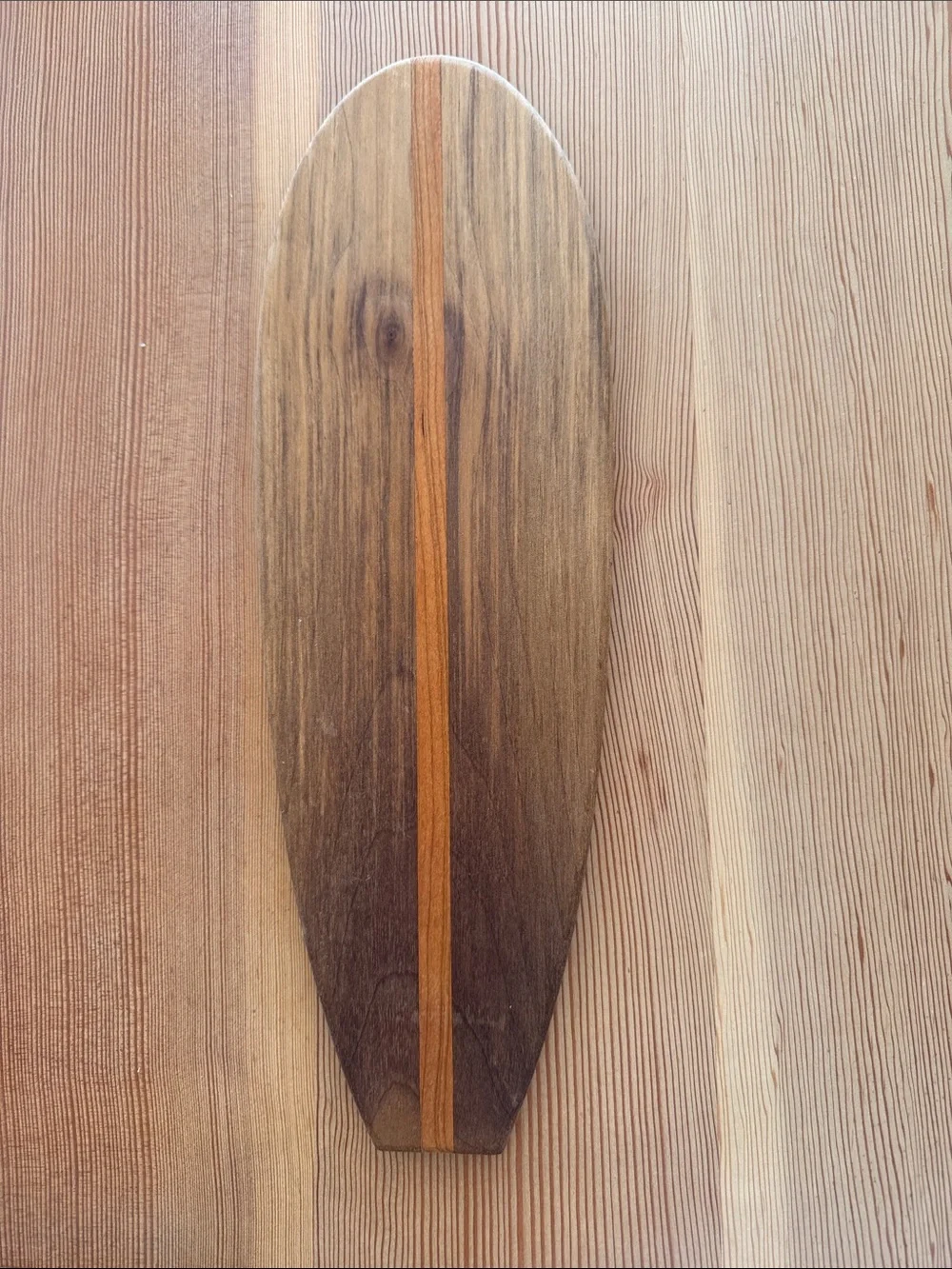 Handmade Wooden Surfboard Cutting Board
